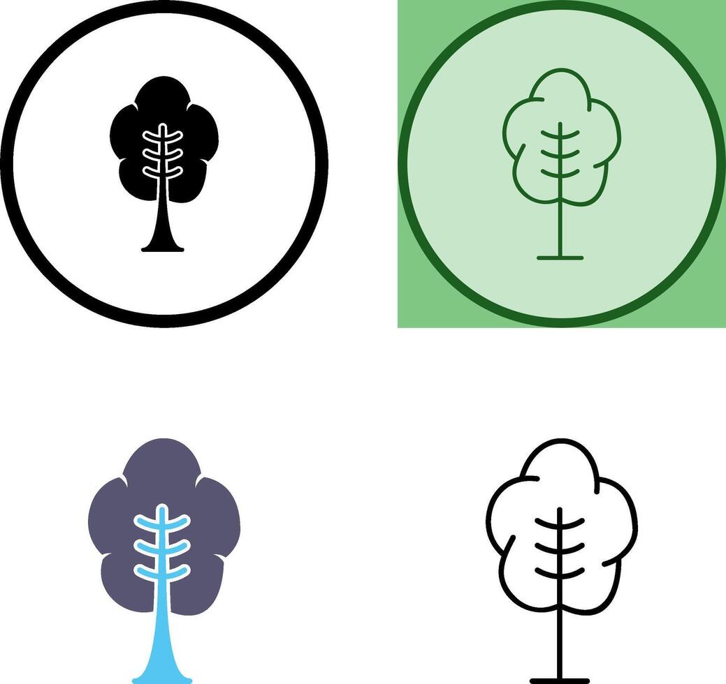 diseño de icono de árbol vector