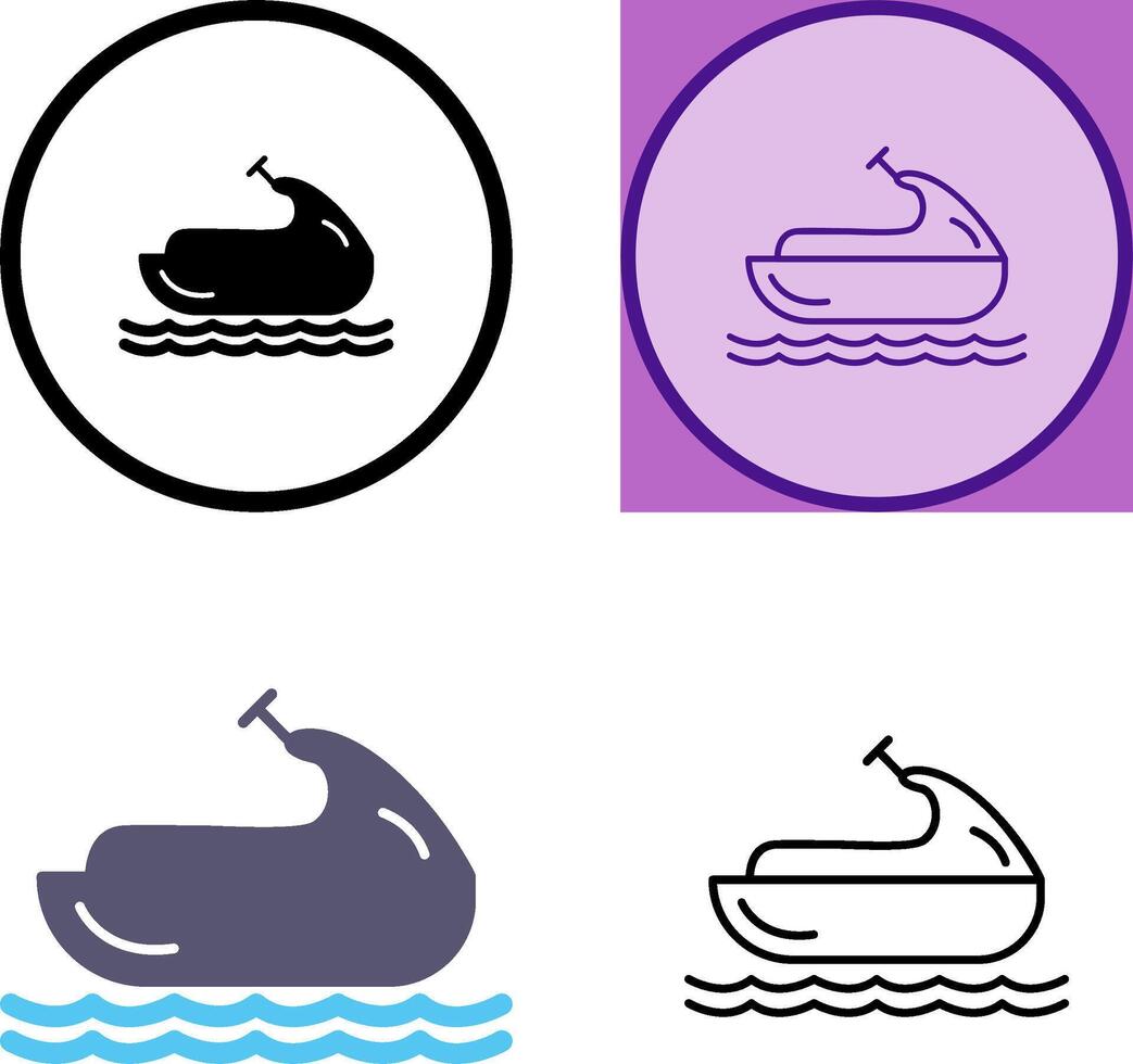 Jet Ski Icon vector