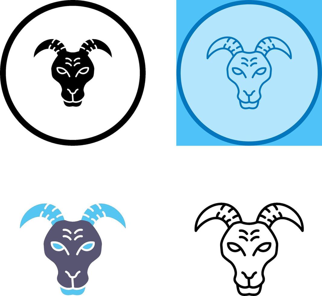 Goat Icon Design vector
