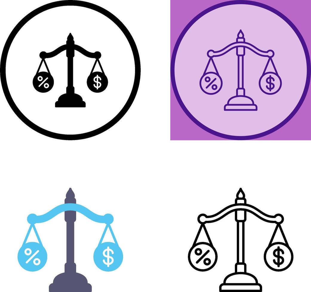 Scale Icon Design vector