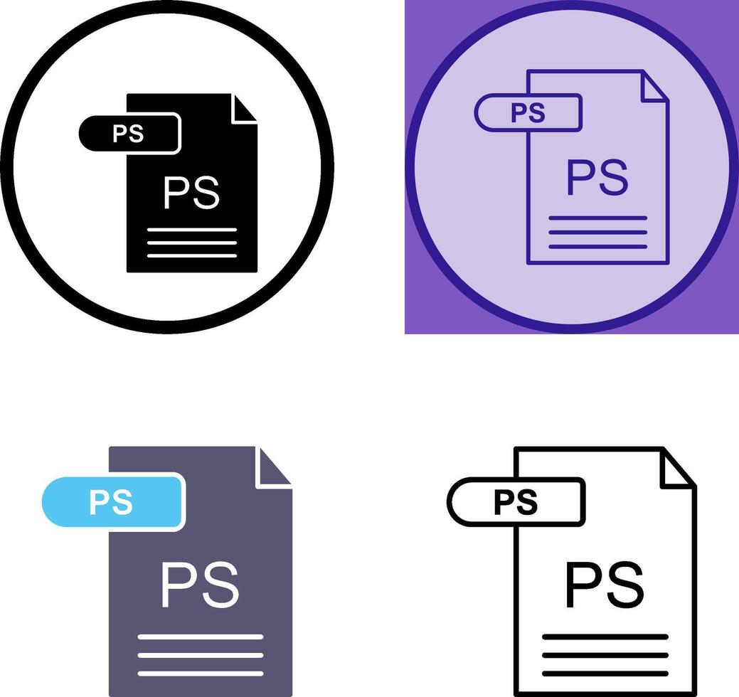 PD icono diseño vector