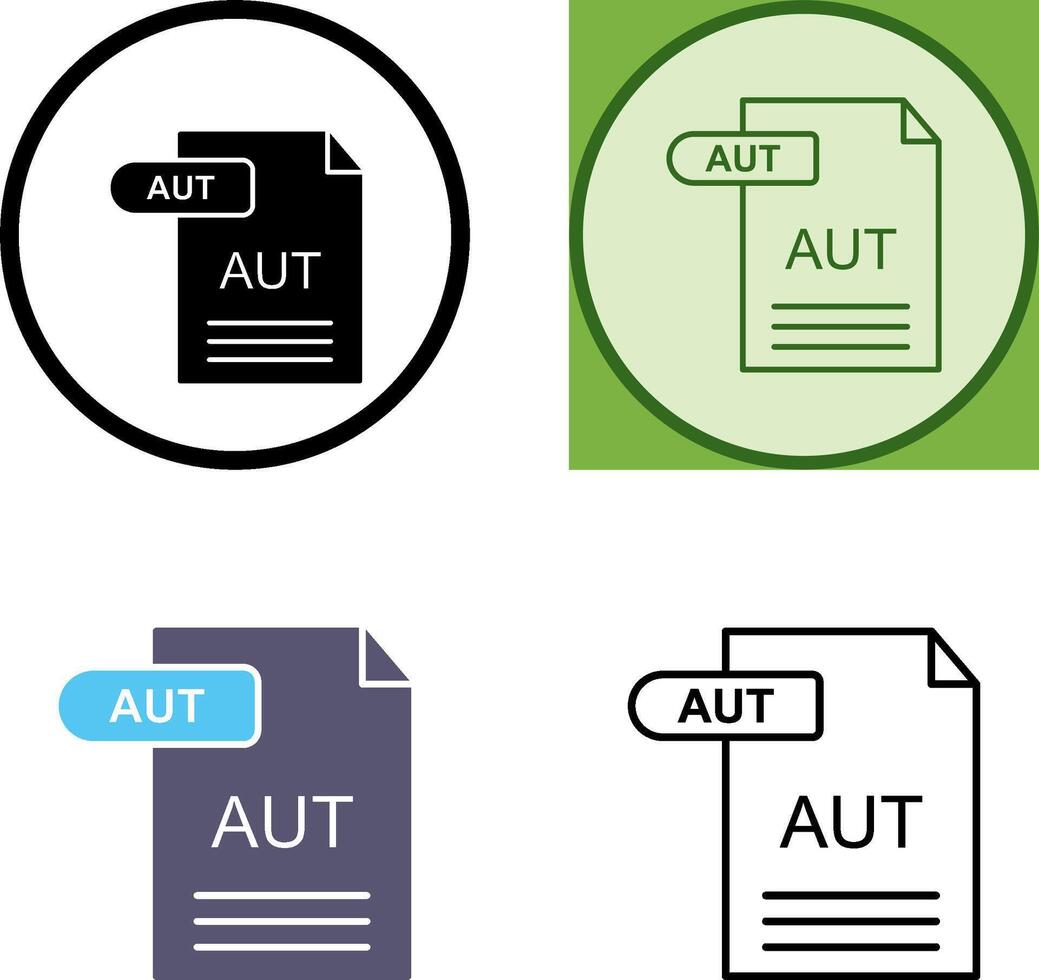 AUT Icon Design vector