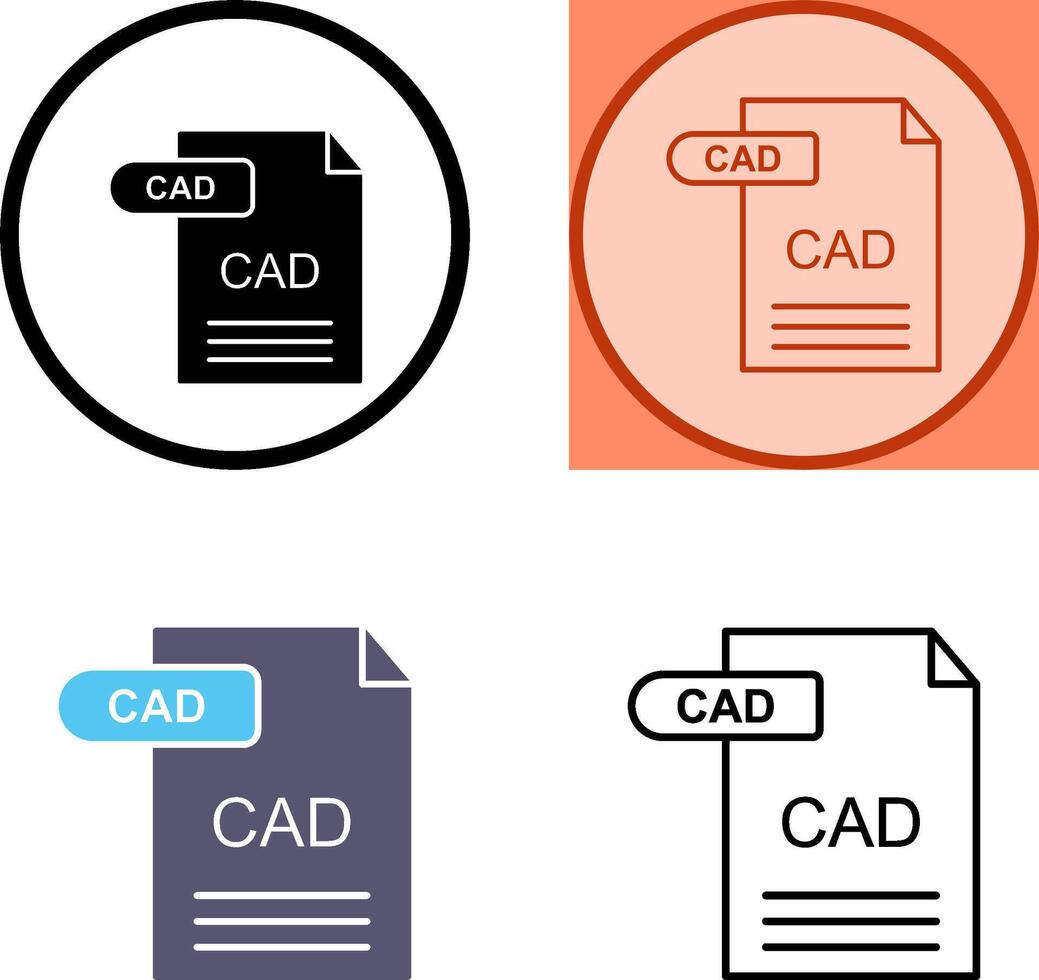 CAD Icon Design vector