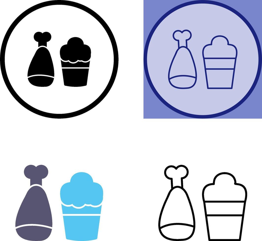 Food and Beer Icon vector