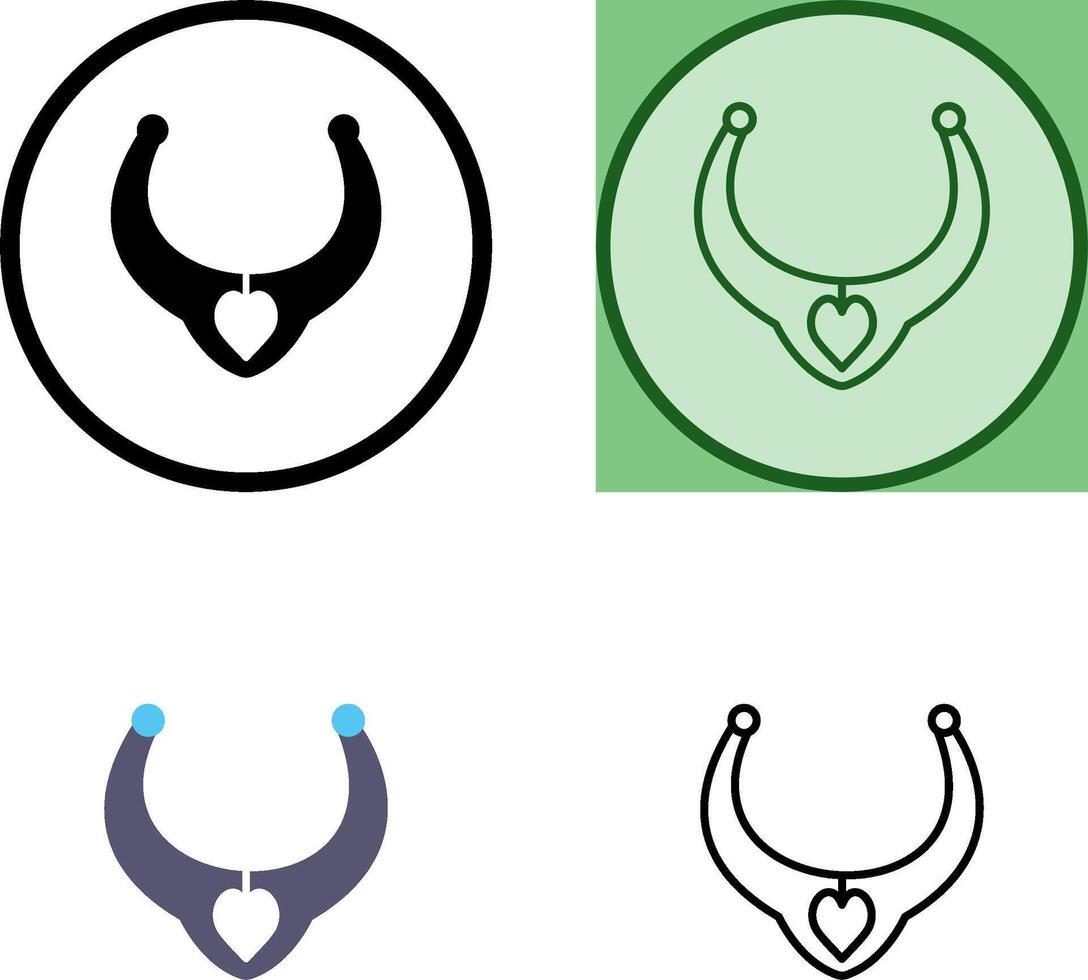 Necklace Icon Design vector