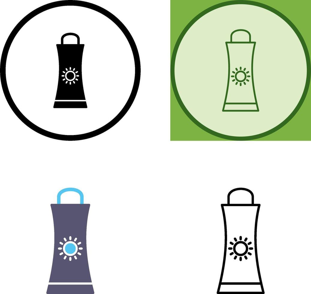 Sunblock Cream Icon vector