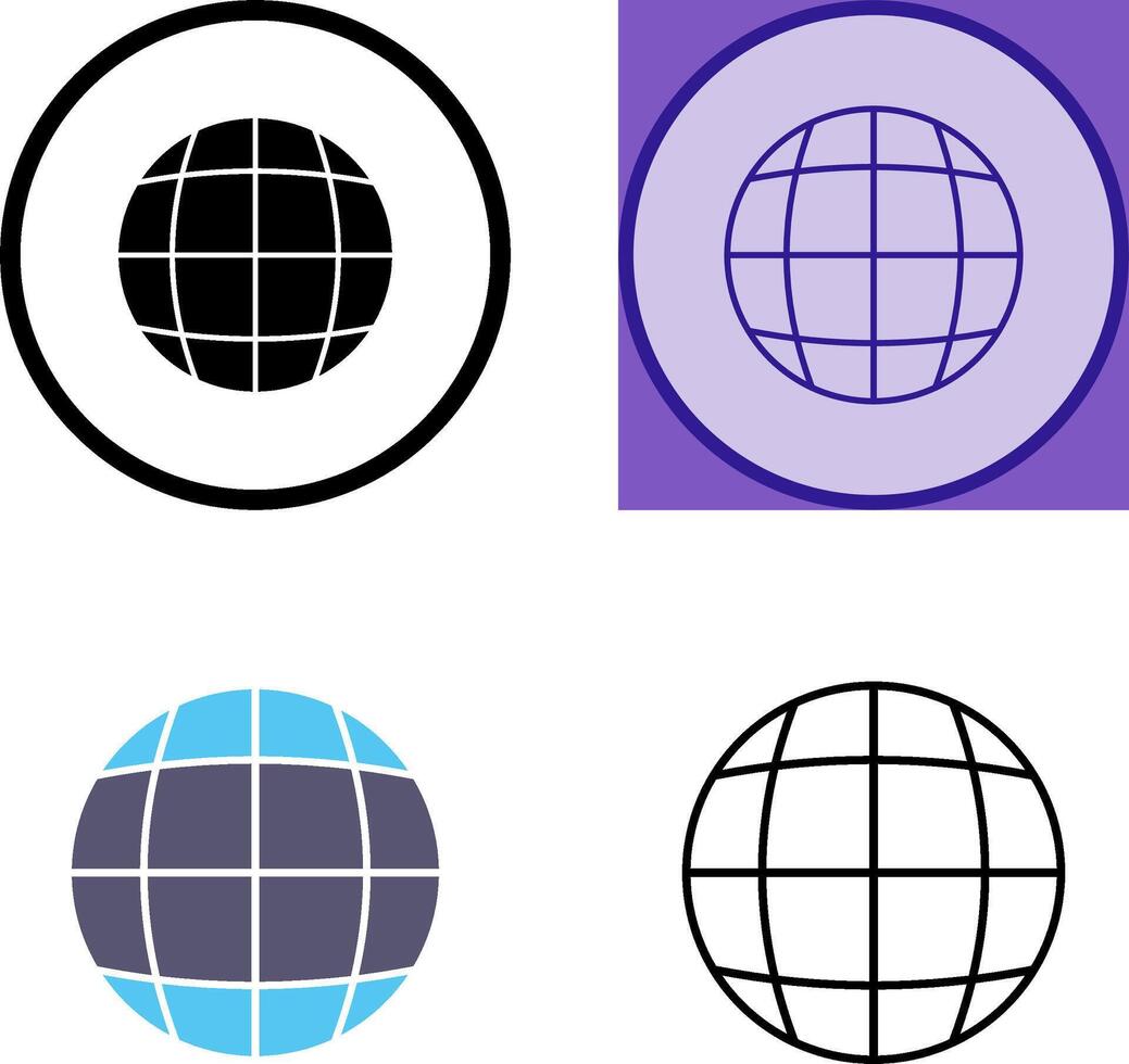 Globe Icon Design vector