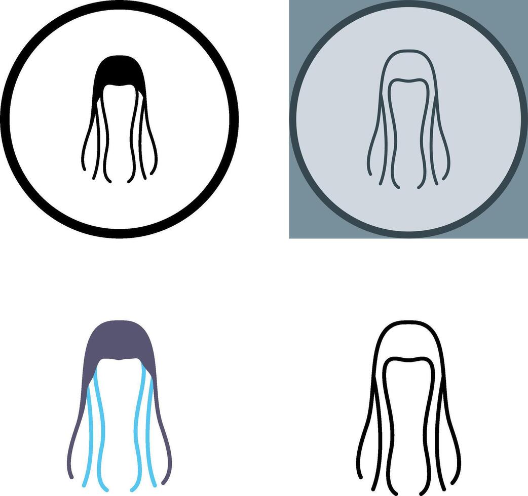 Hair Icon Design vector