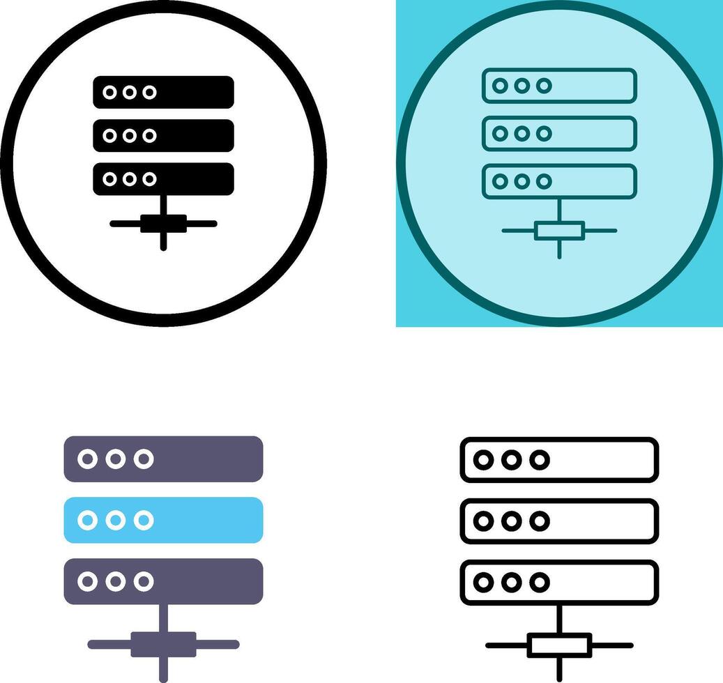 Server Icon Design vector