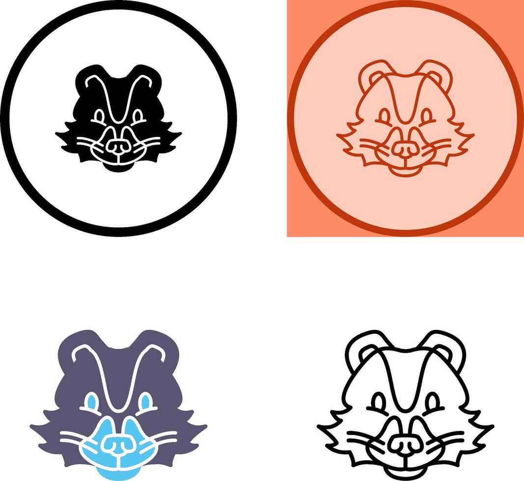Skunk Icon Design vector