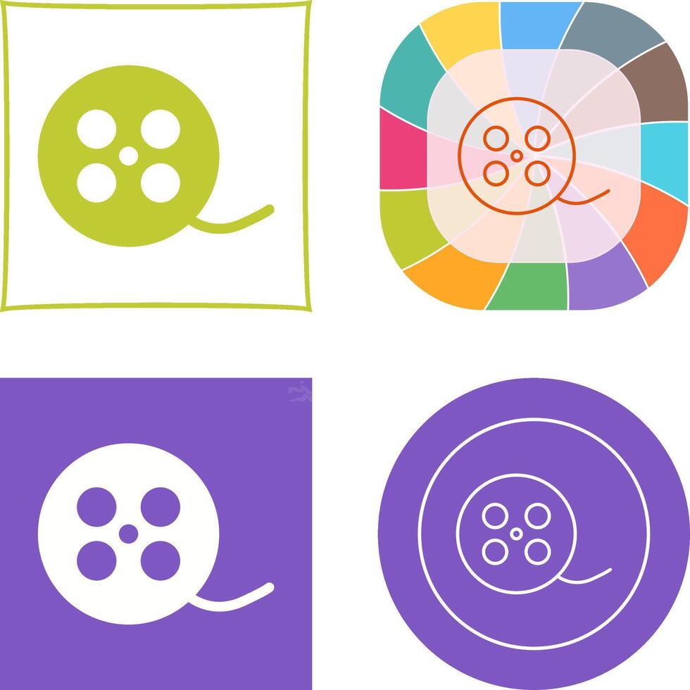 Reel Icon Design vector