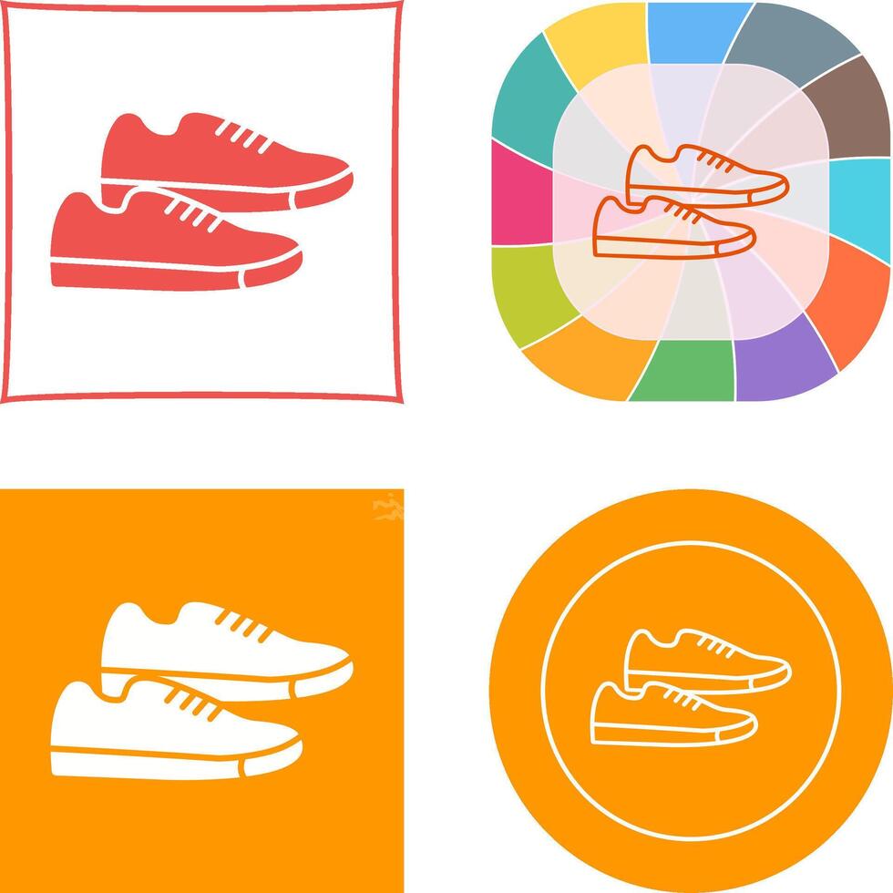 zapatillas icono diseño vector