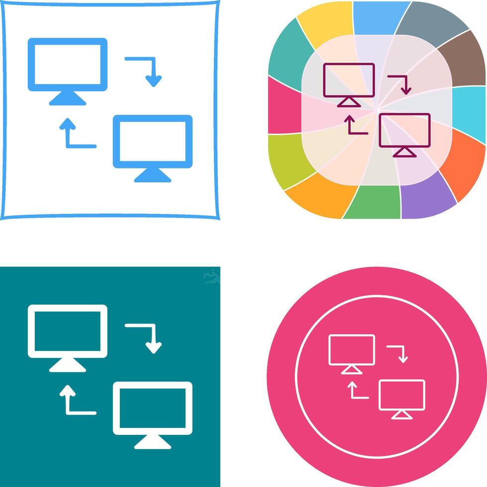 Sharing Systems Icon vector