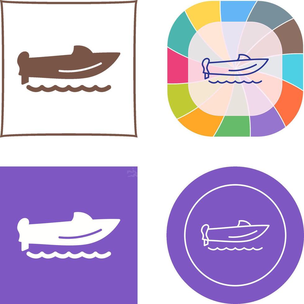 Speed Boat Icon vector