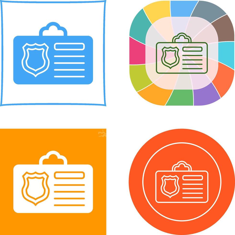 Id Card Icon vector