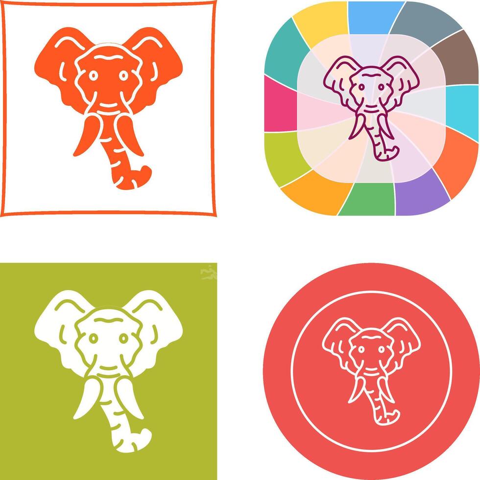 Eleplant Icon Design vector