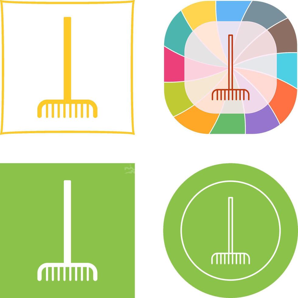 Fork picking Leaves Icon vector