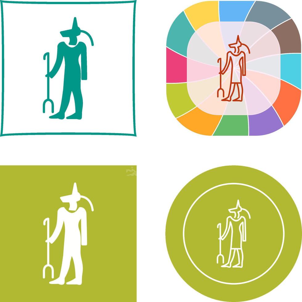 Egyptian god Icon vector