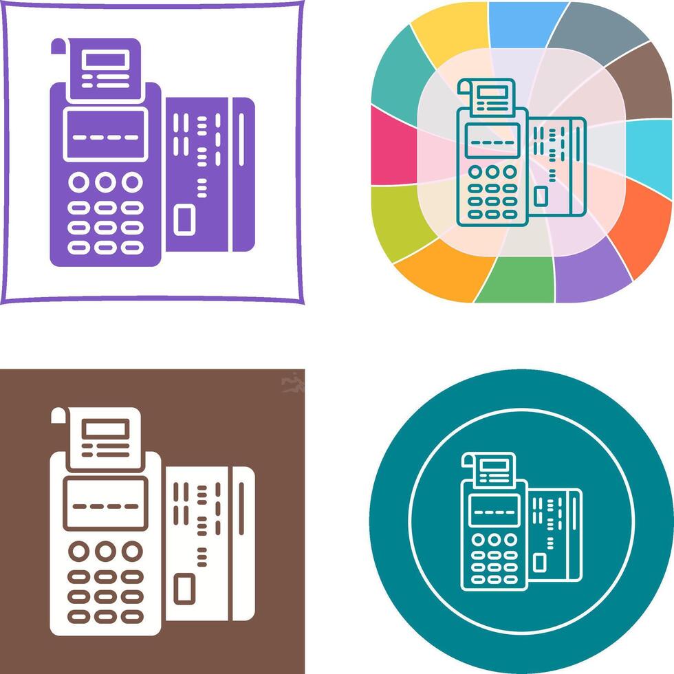 Pos Terminal Icon vector