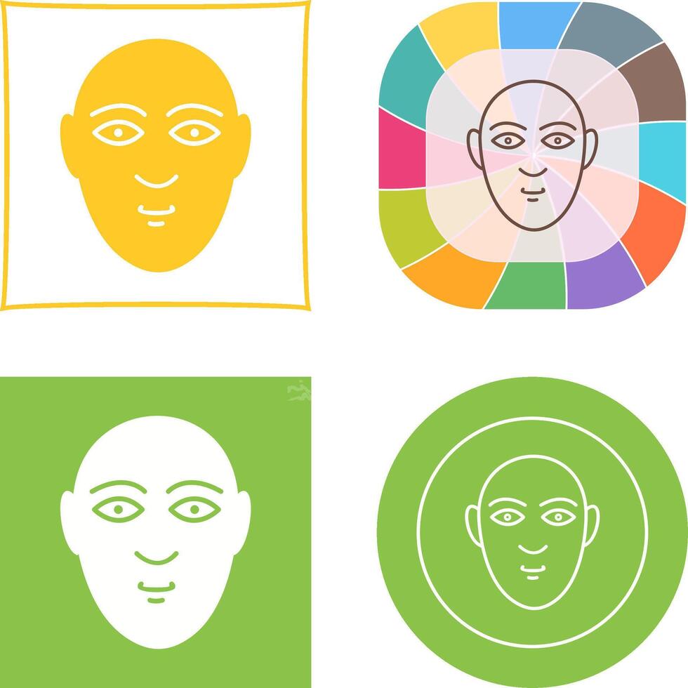 Human Face Icon vector