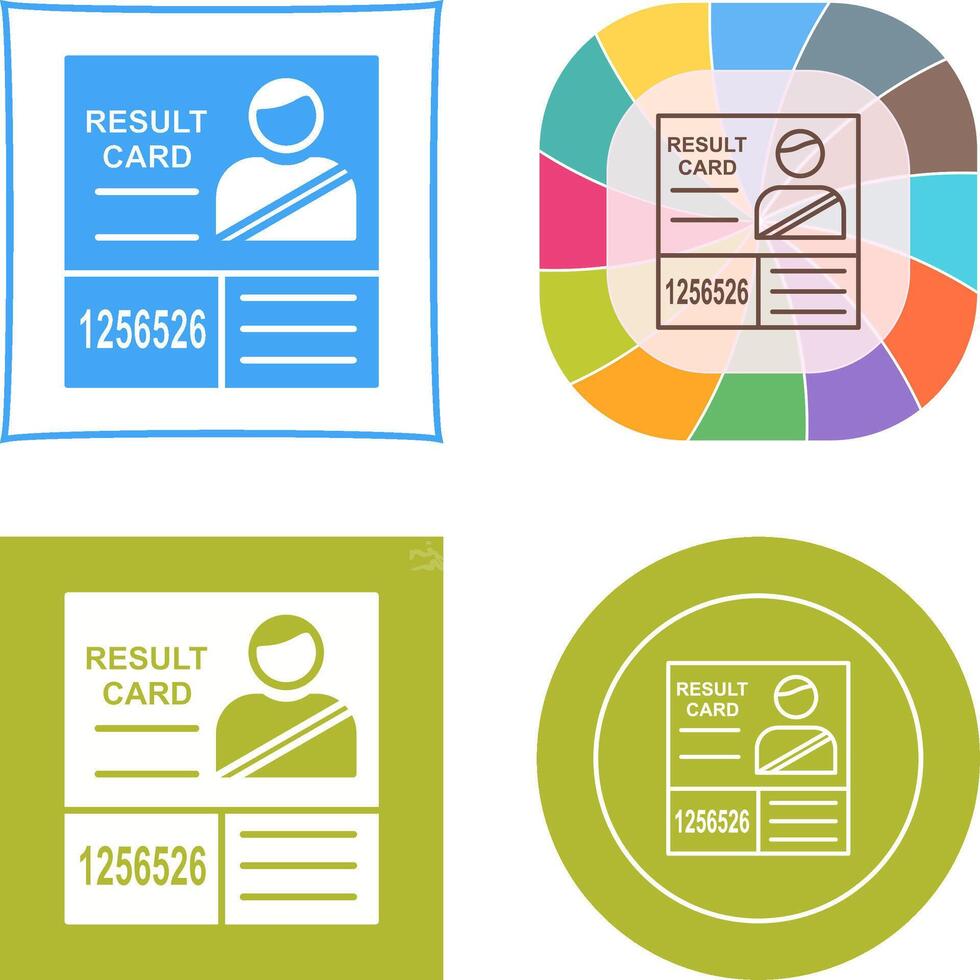 Candidate Results Icon vector