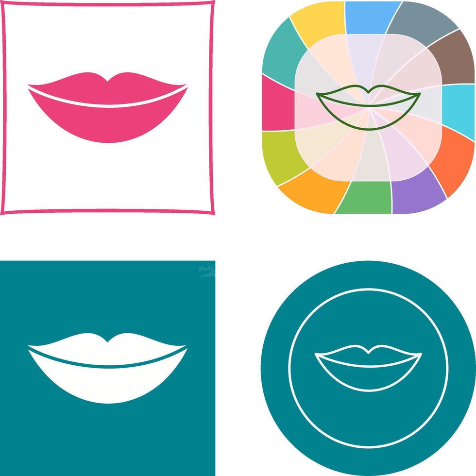 Lips Icon Design vector