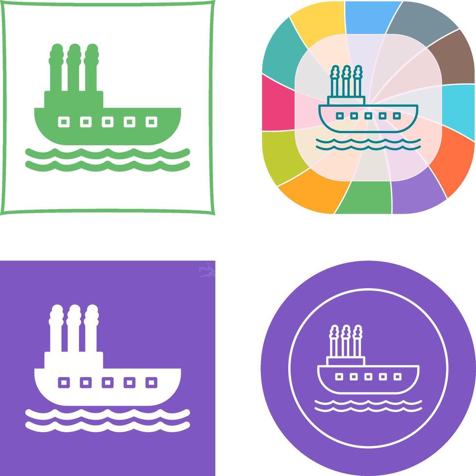 Steamboat Icon Design vector