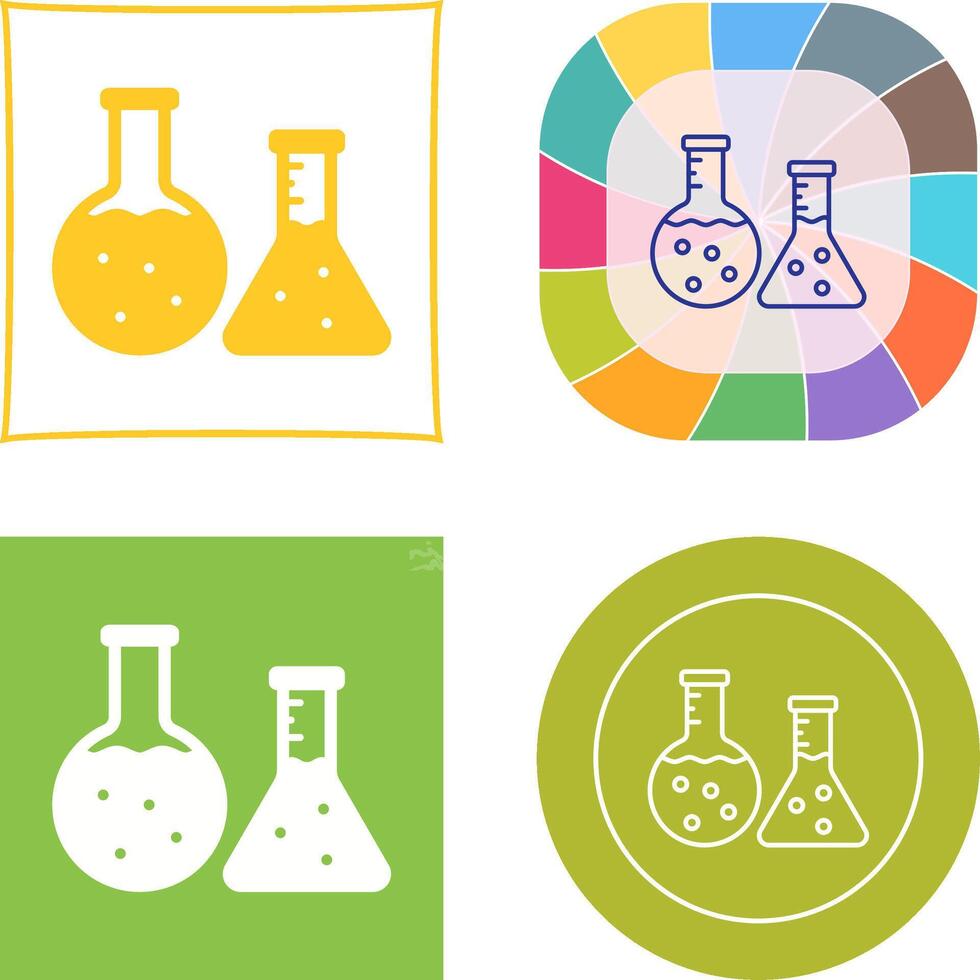 Flask Icon Design vector