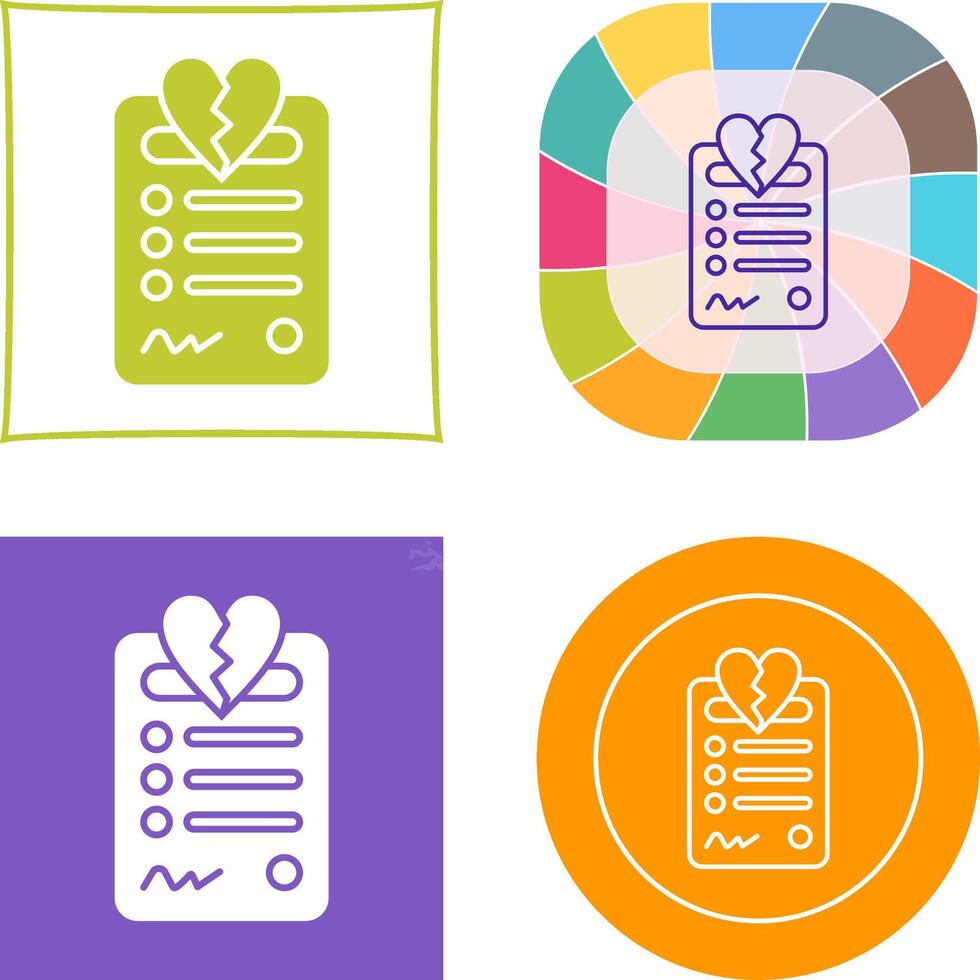 Divorce Icon Design vector