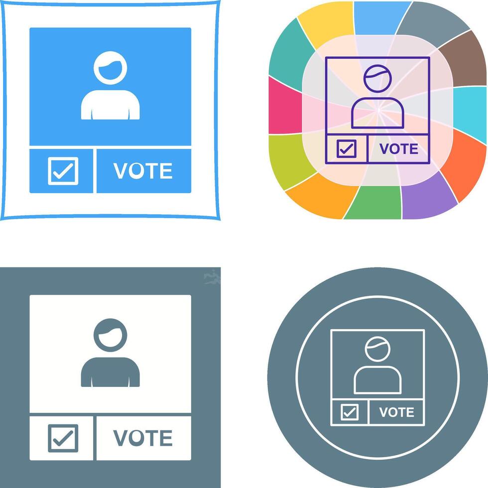 Candidate Banner Icon vector