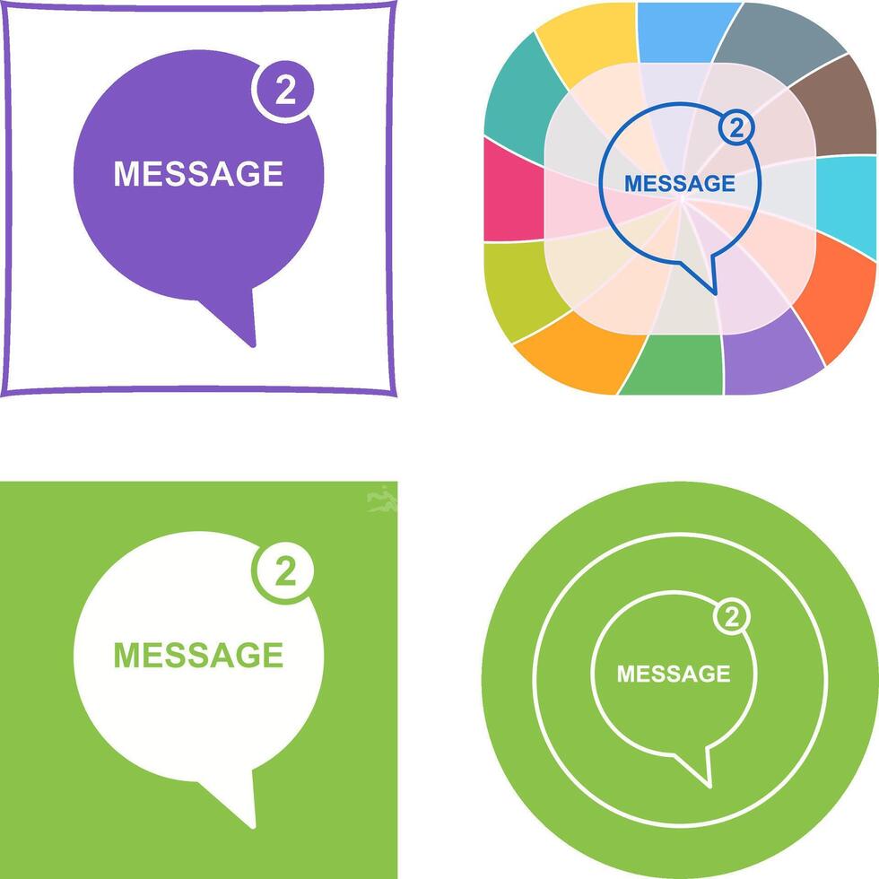 Message Bubbles Icon vector