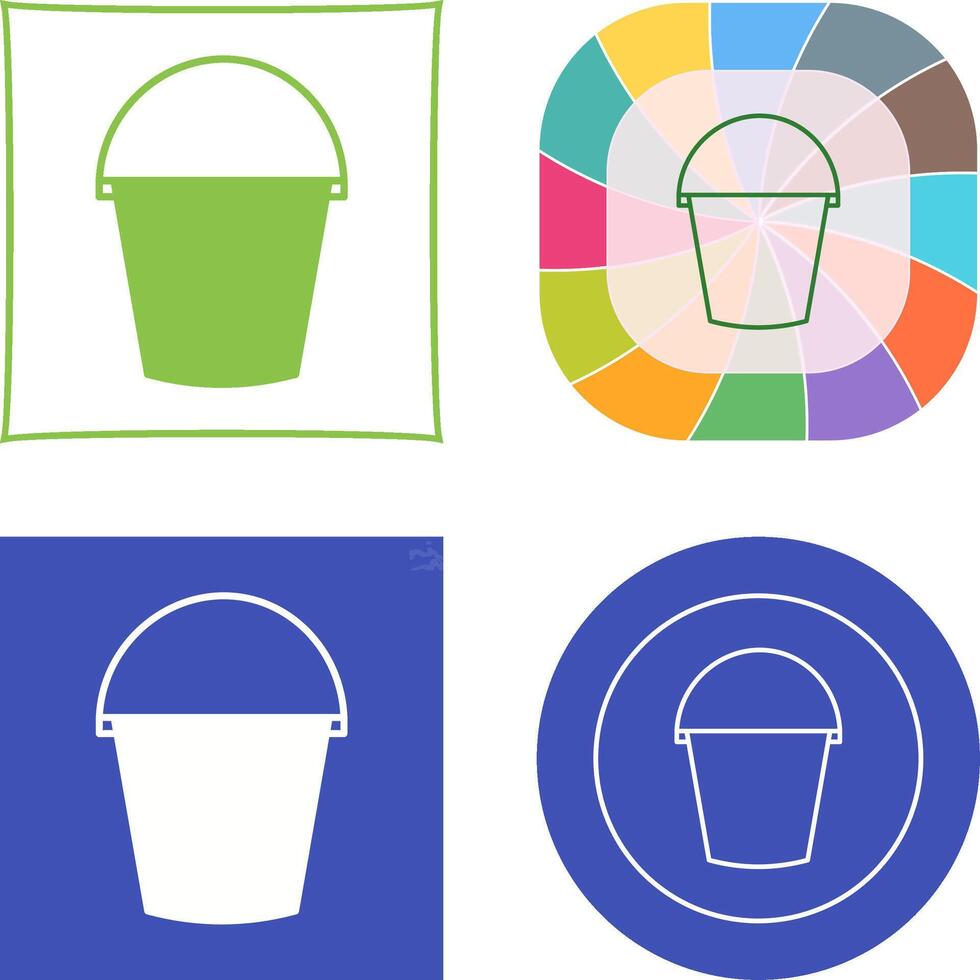 Water Bucket Icon vector