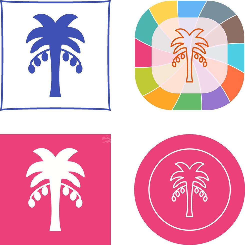 Coconut trees Icon vector