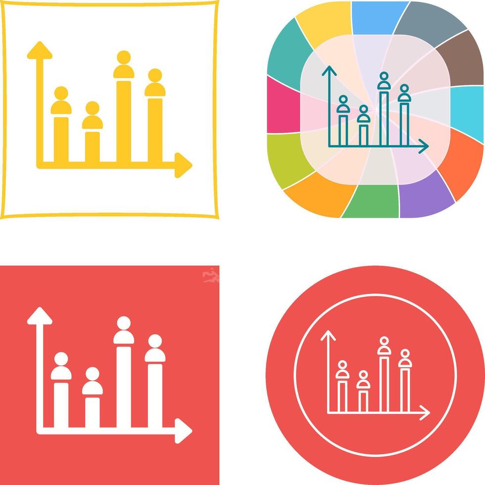 Candidate Graph Icon vector
