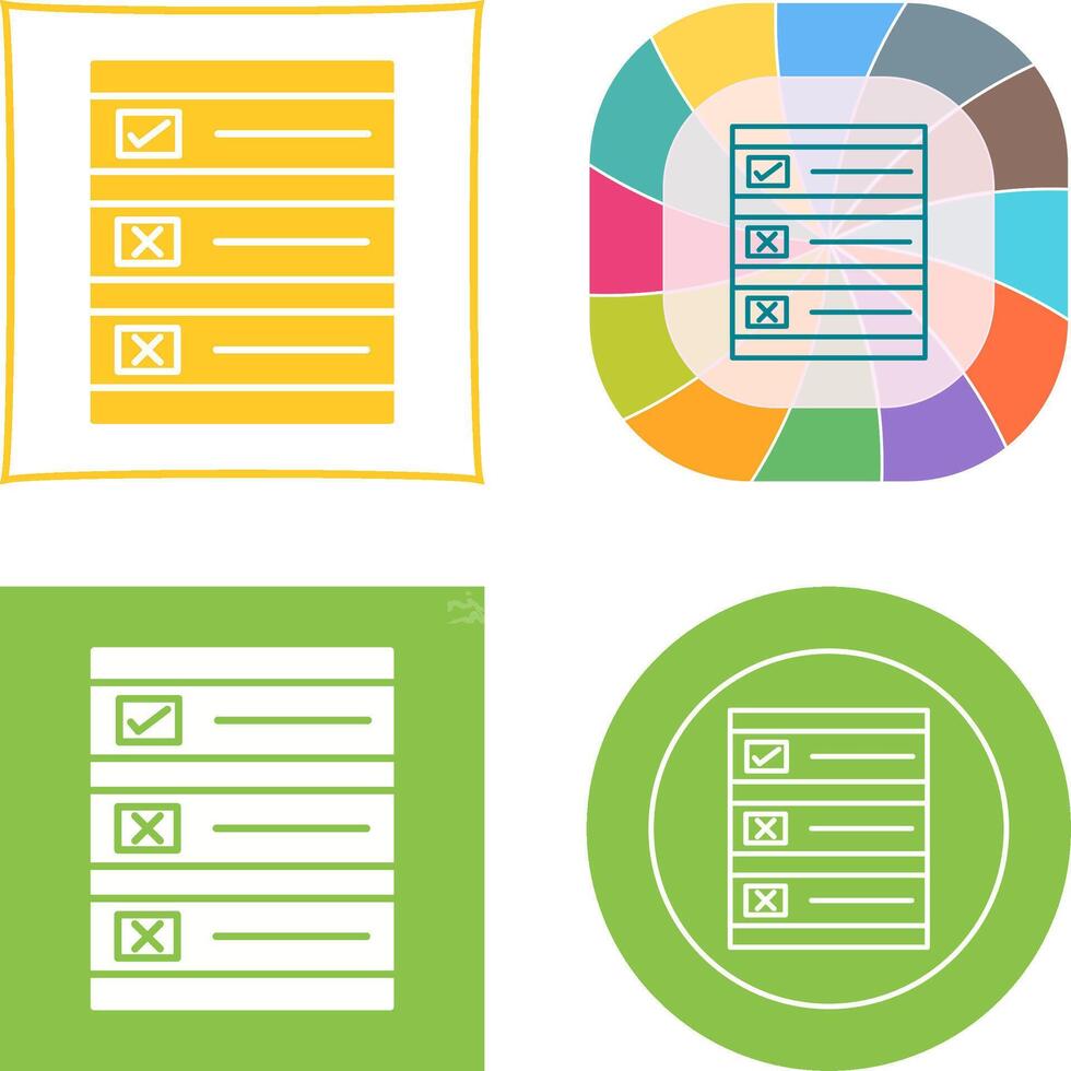Ballot Paper Icon vector