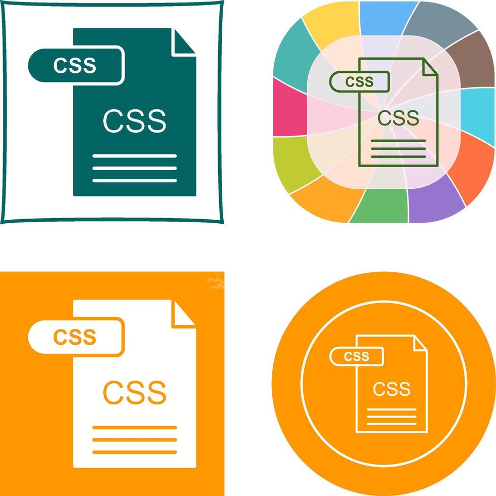 CSS Icon Design vector