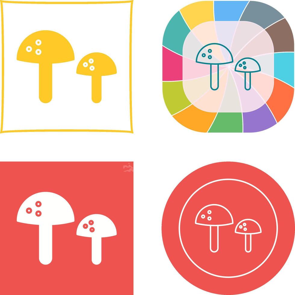 Mushrooms Icon Design vector