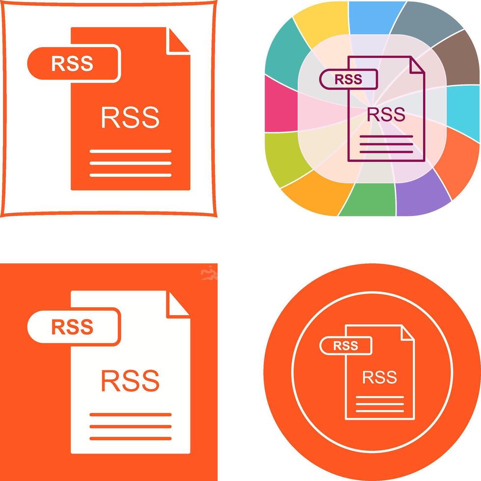 RSS Icon Design vector