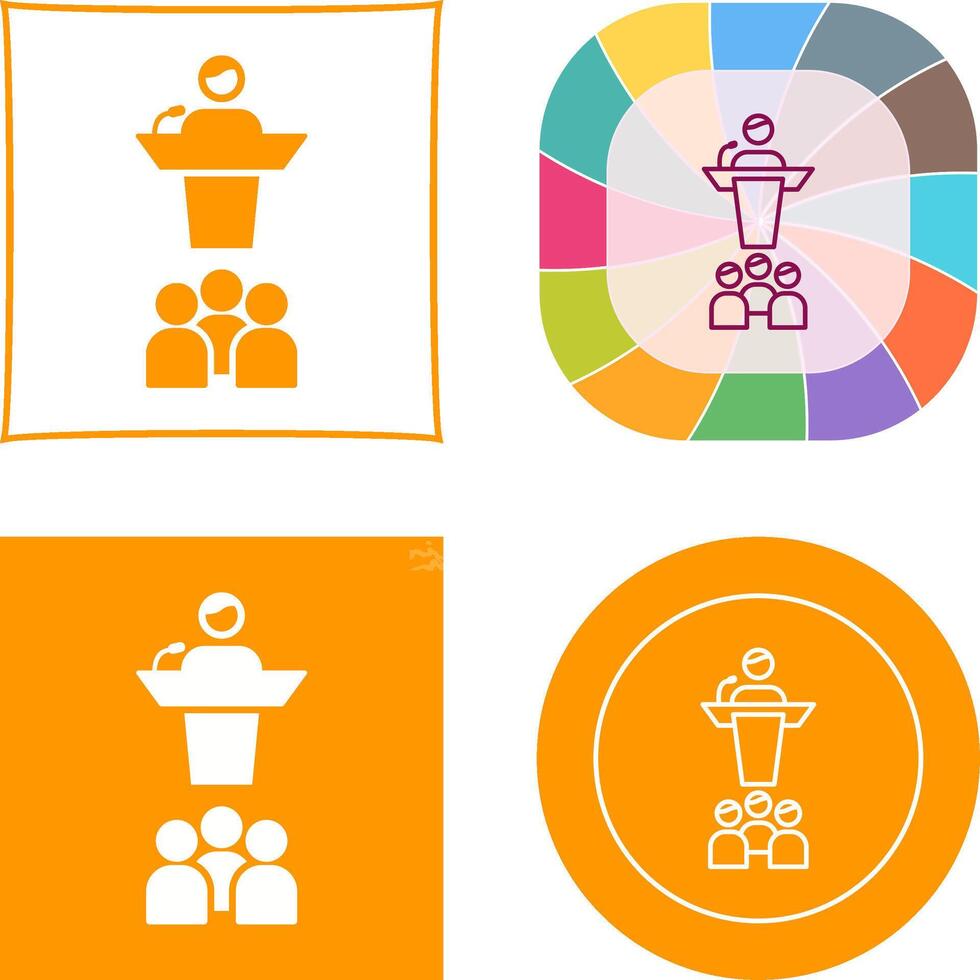 Seminar Icon Design vector