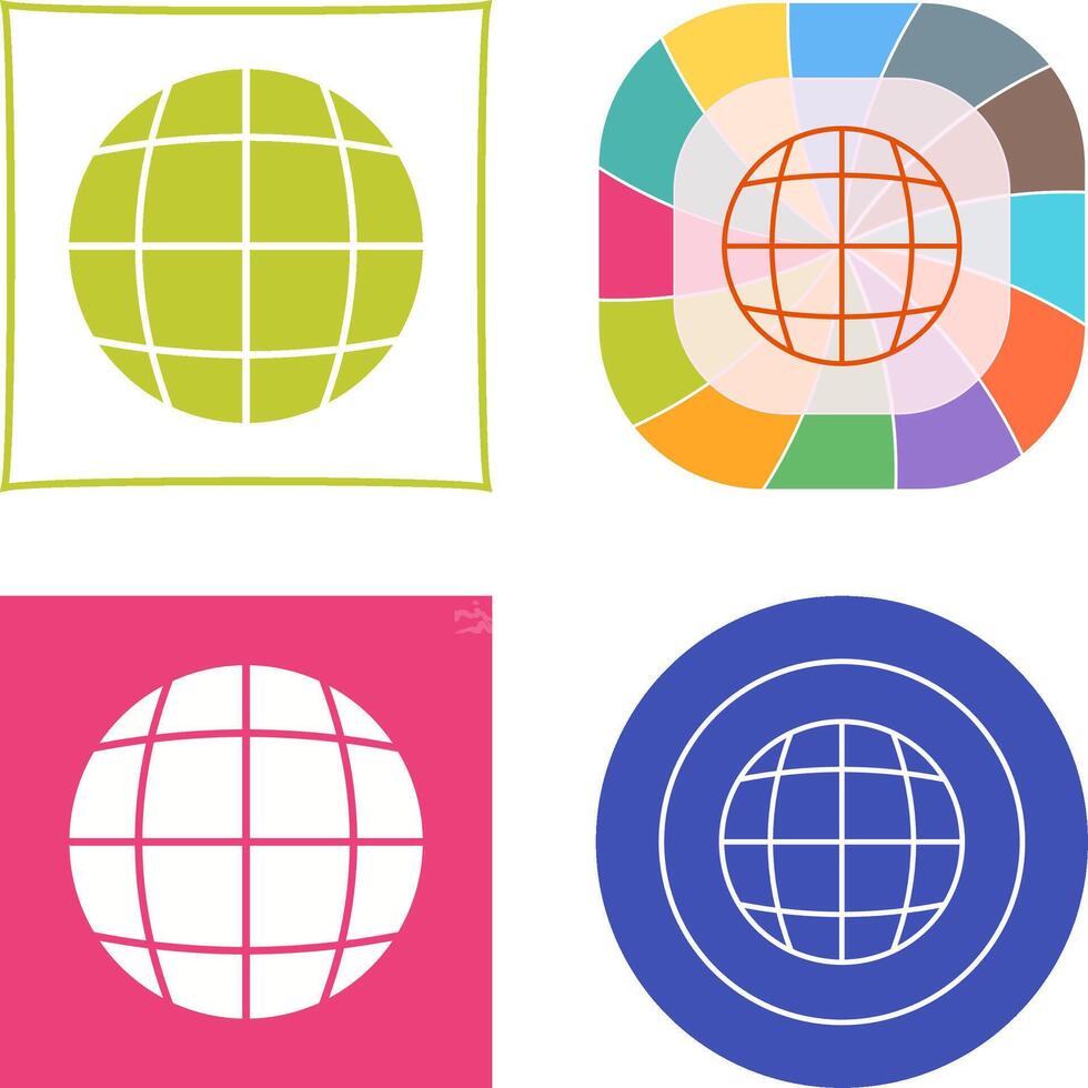 Globe Icon Design vector