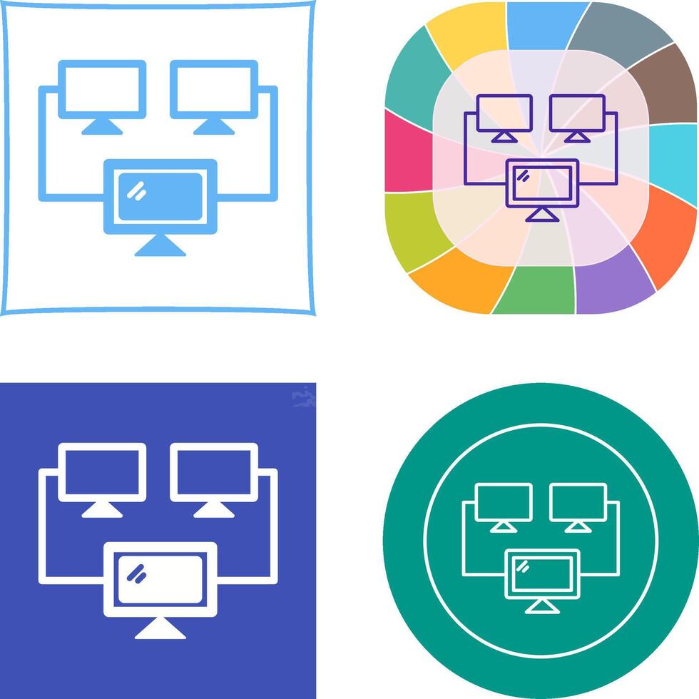 Connected Systems Icon vector