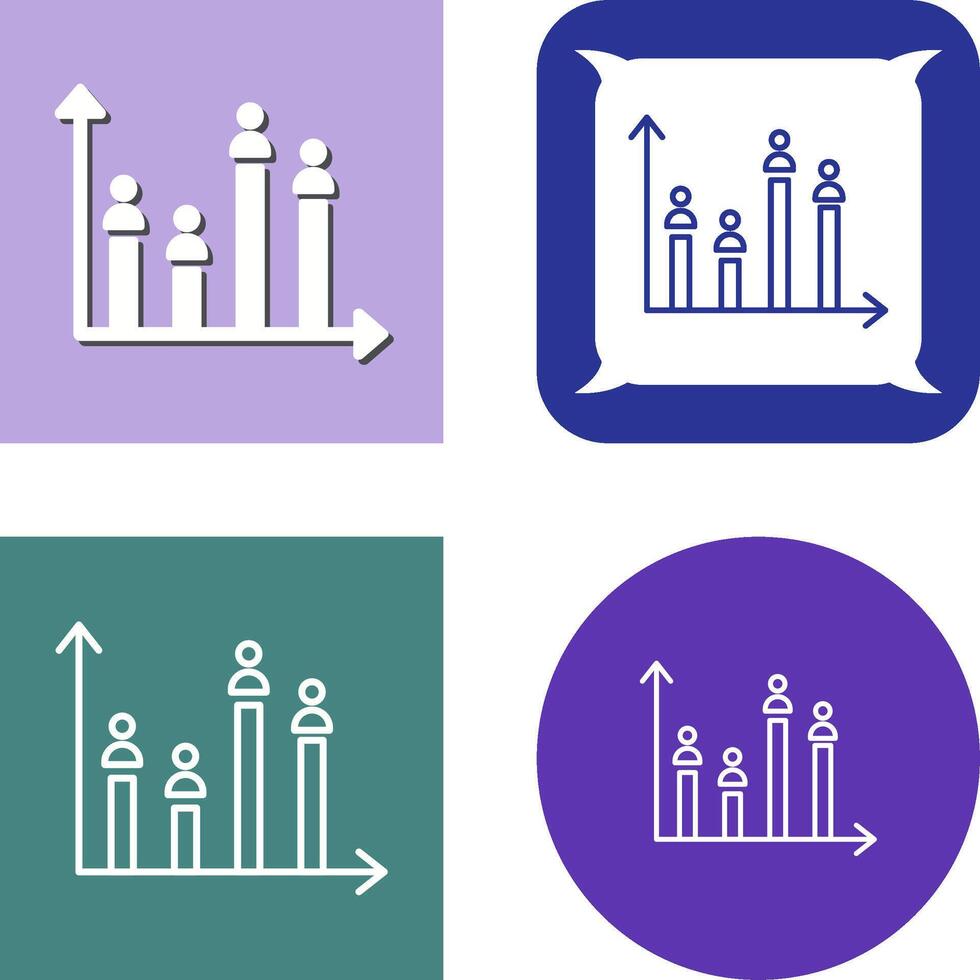 Candidate Graph Icon Design vector