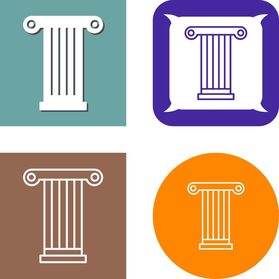 Pillar Icon Design vector