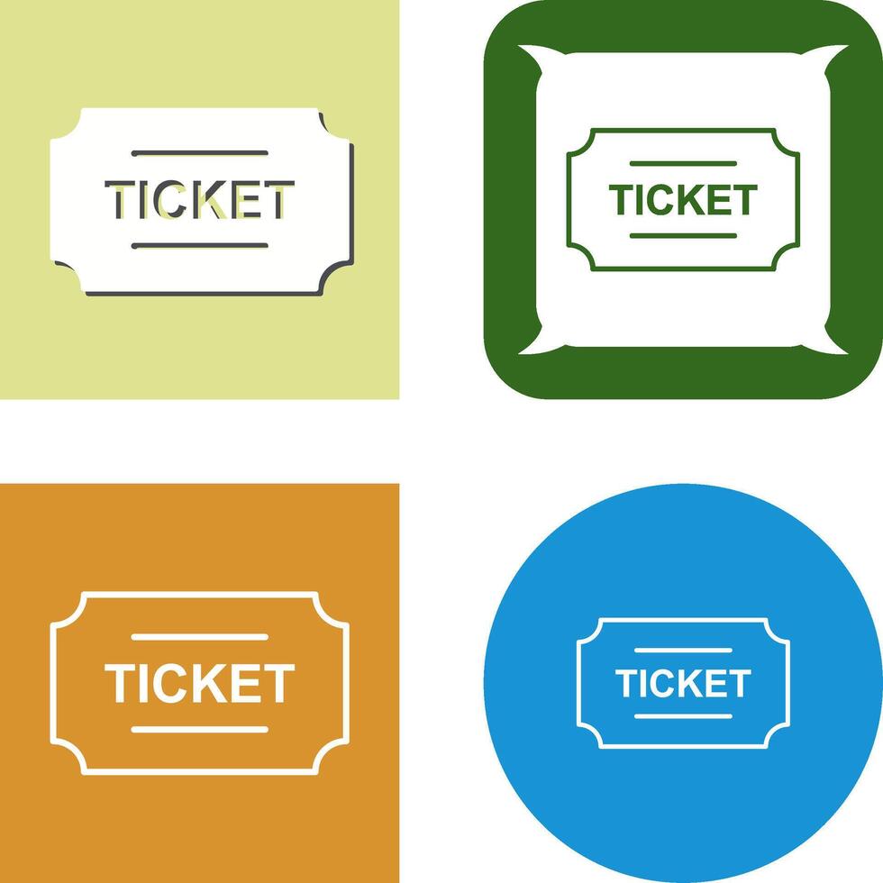 Tickets Icon Design vector