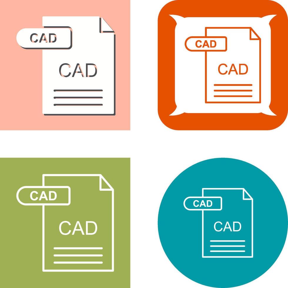 CAD Icon Design vector