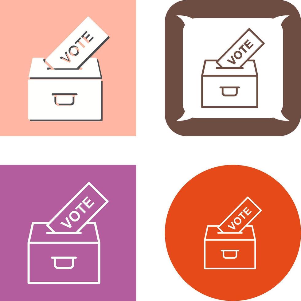 Casting Vote Icon Design vector