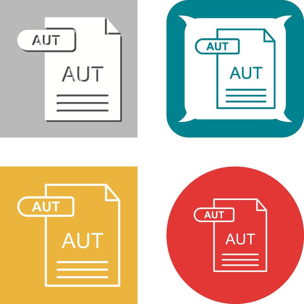 AUT Icon Design vector