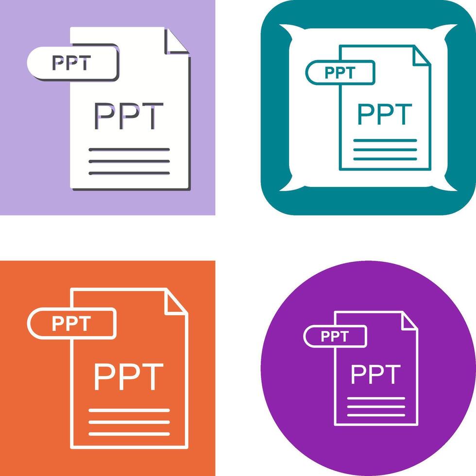 PPT Icon Design vector