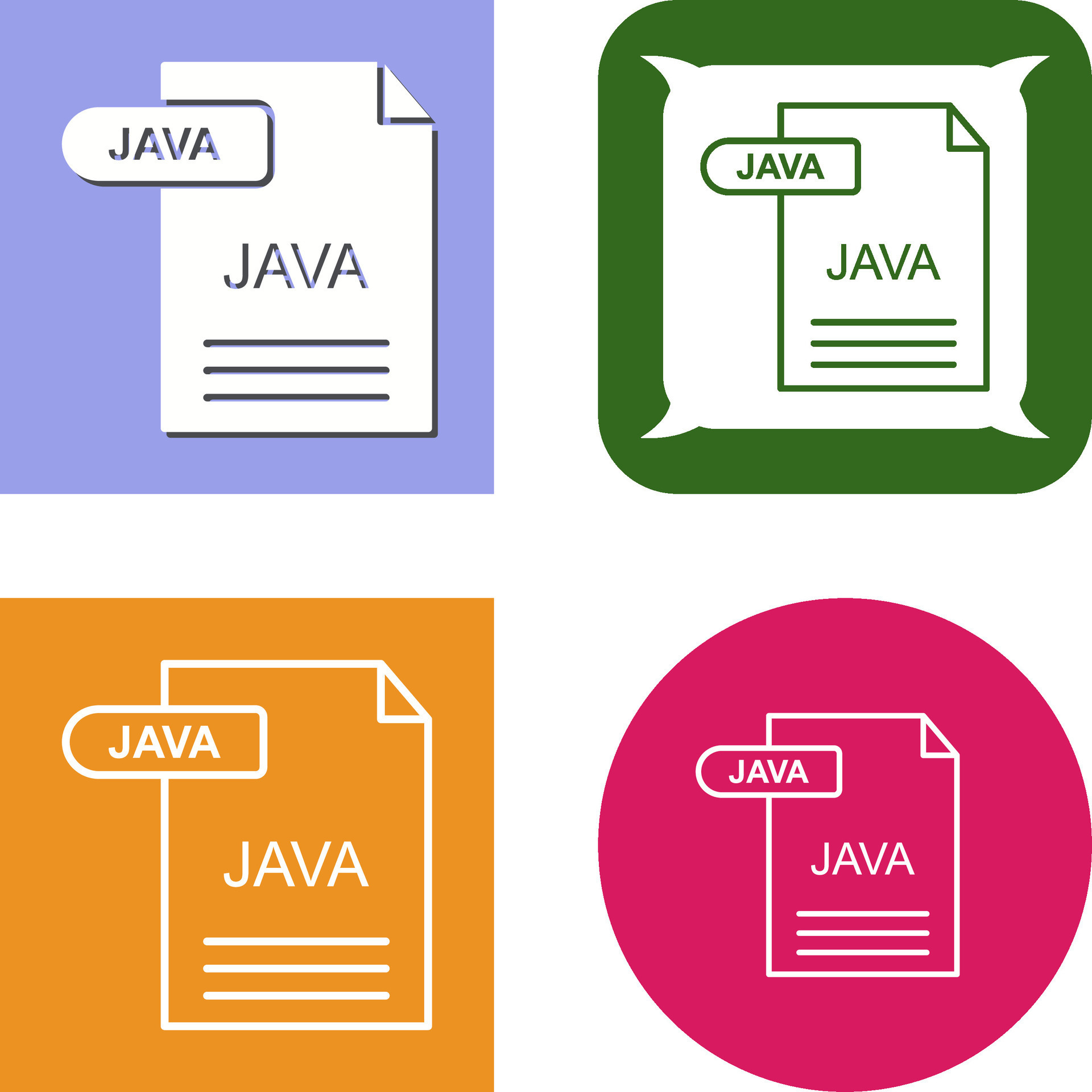 Java Icon Design 44331808 Vector Art at Vecteezy