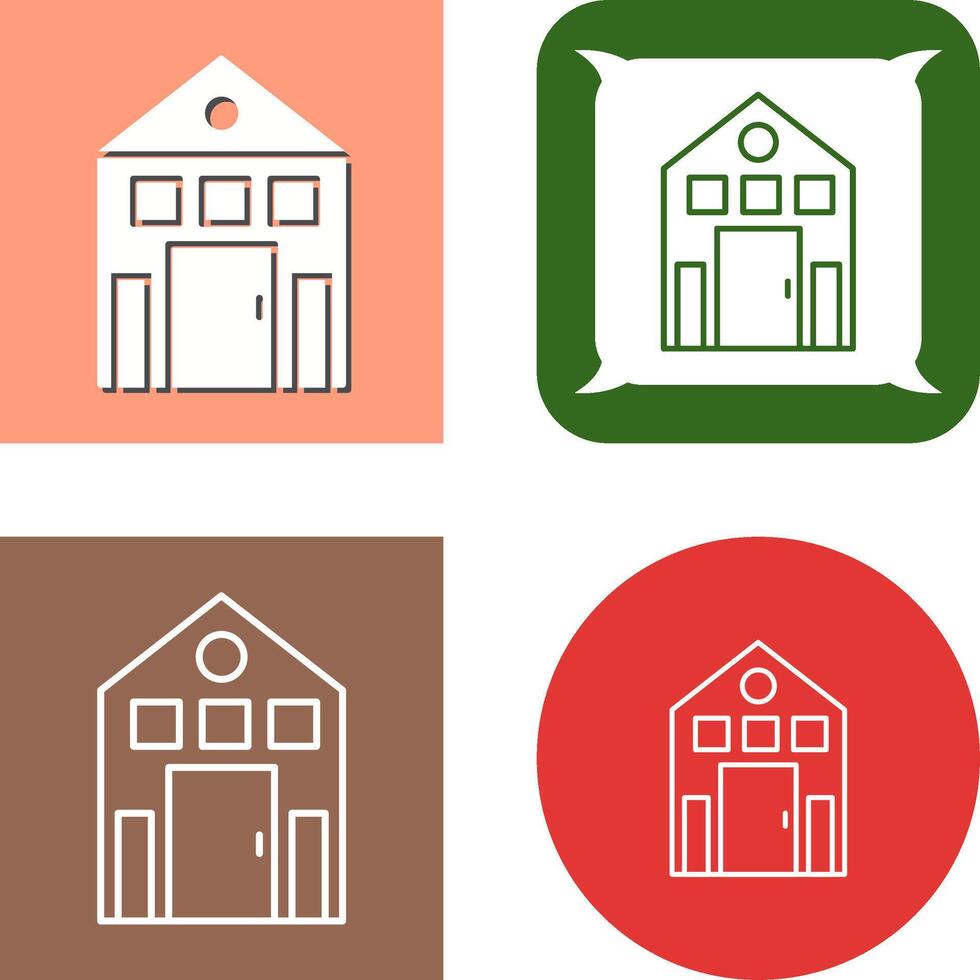 Building Icon Design vector